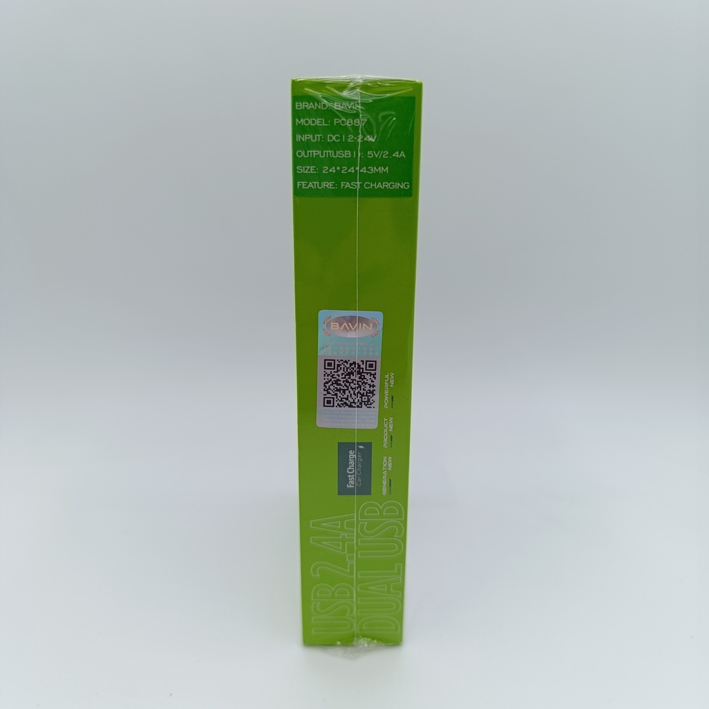 شەحنی کامل ناو سەیارە تایپ سی Type-C Car Charger BAVIN - HER