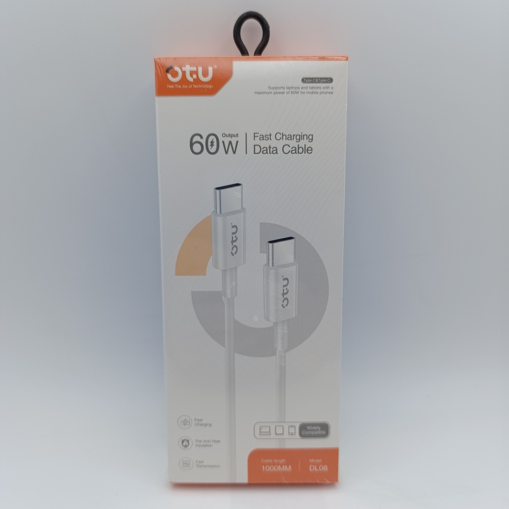 کێبل تایپ سی Ot.U Type-C To Type-C  DL08 60W -HER
