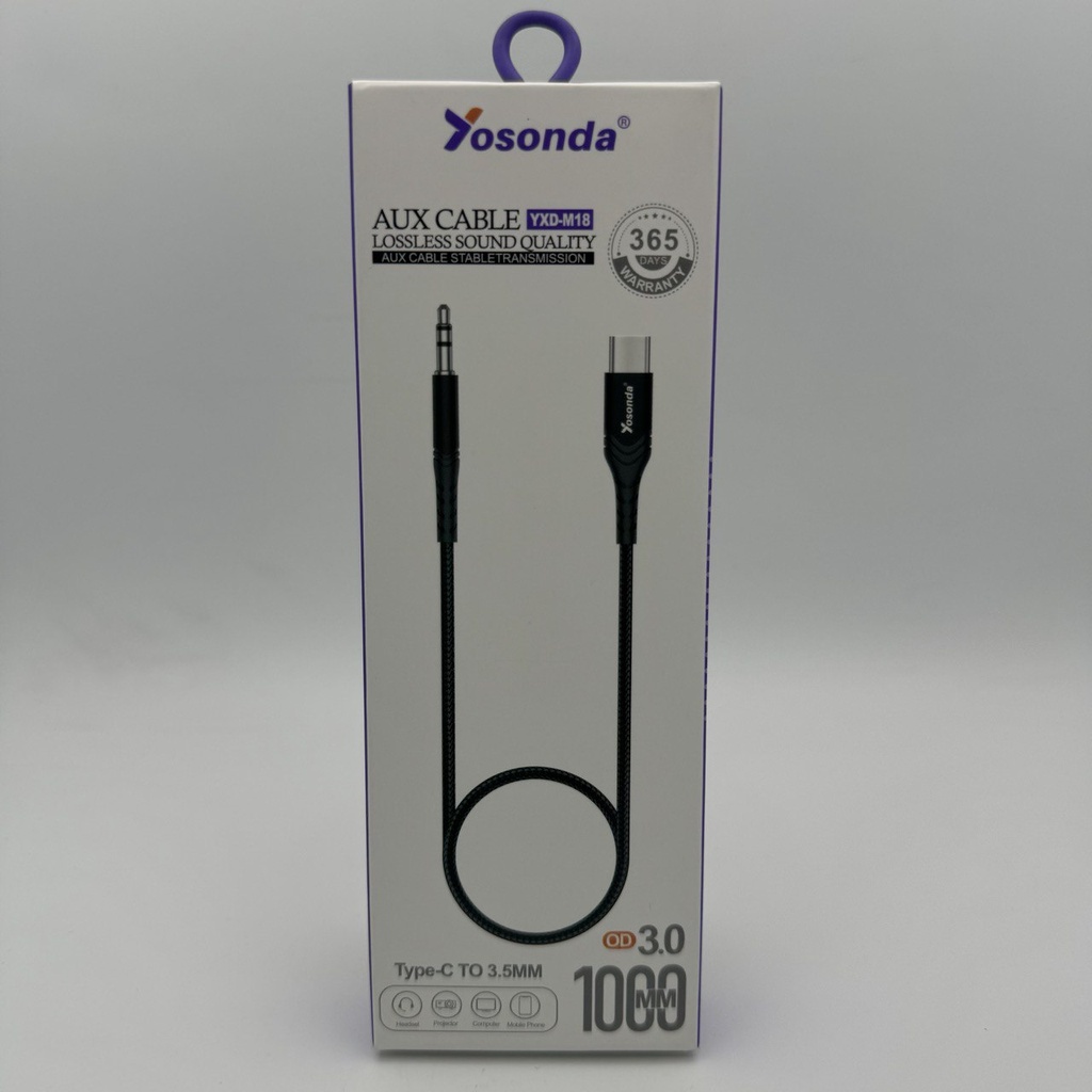 ئۆکسی گلاکسی AUX Type-C (1m) Yosonda YXD-M18