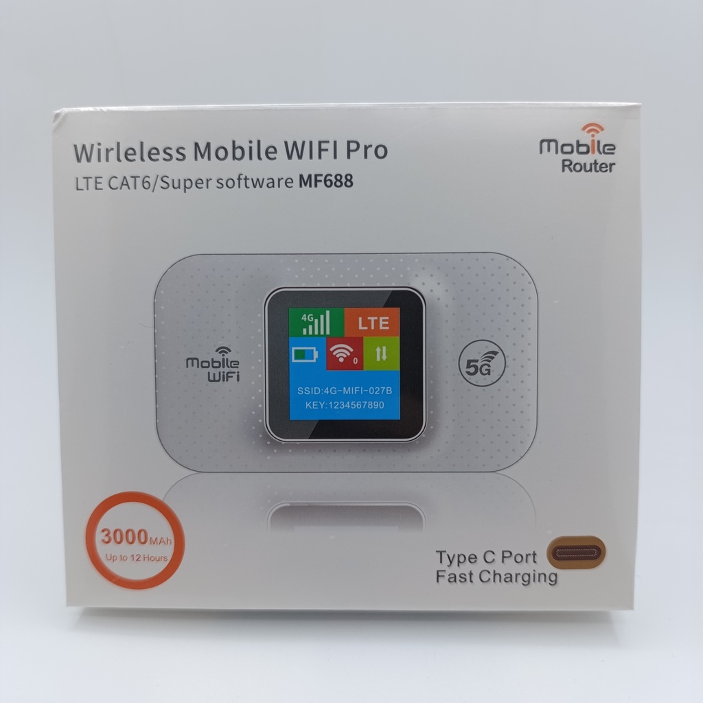 جیهازی وایفای WIFI Pro 5G 3000mAh Type-C Mobile WiFi MF688 