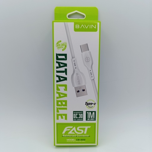 [80] کێبل تایپ سی Type-C BAVIN CB-222 (1M) 